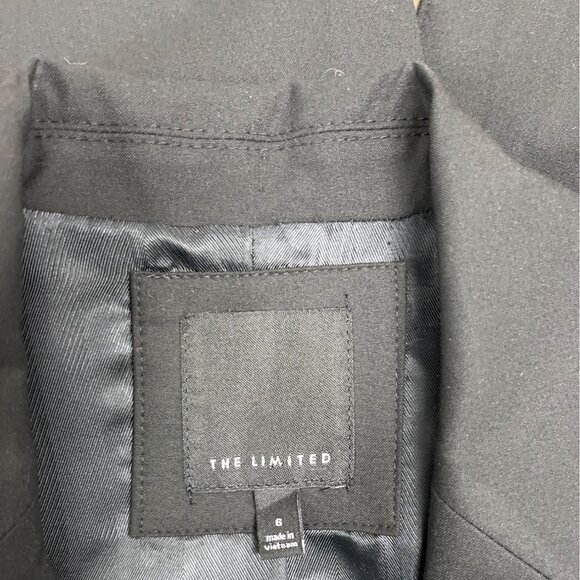The Limited Black Single-Breasted Blazer Womens Size 6 - Picture 6 of 8